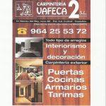 Dirección, horario, teléfono y opiniones de Carpintería Vafeca 2 en Castellón de la Plana